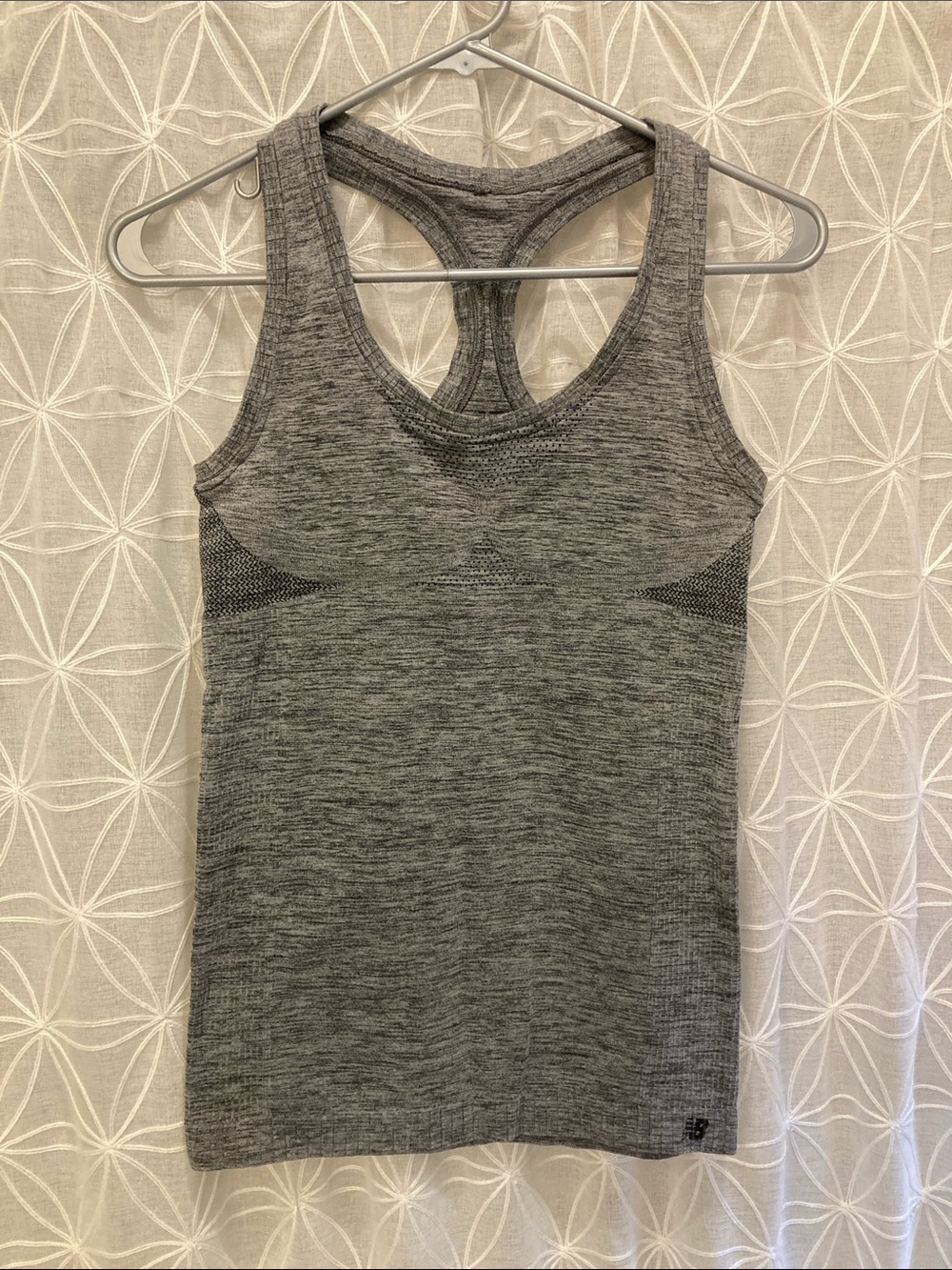 New Balance Heather Gray Racerback Performance Tank